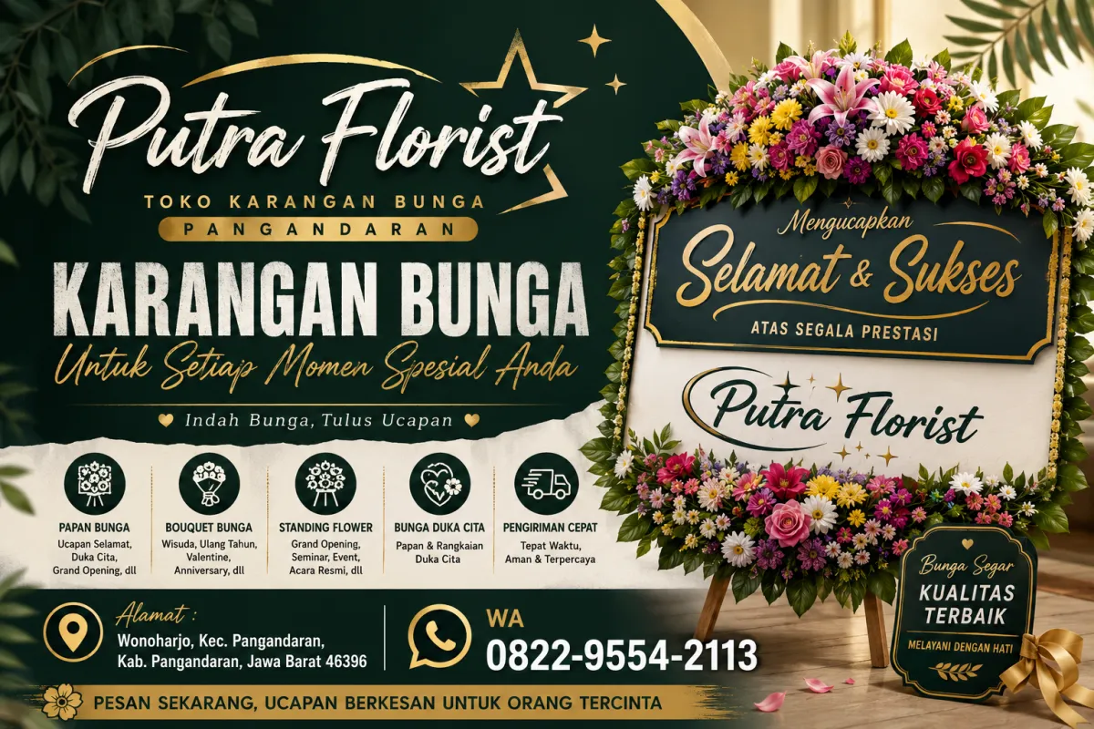 Saat Semua Harus Serba Cepat di Pangandaran, Bunga Papan Murah Ini Jadi Andalan