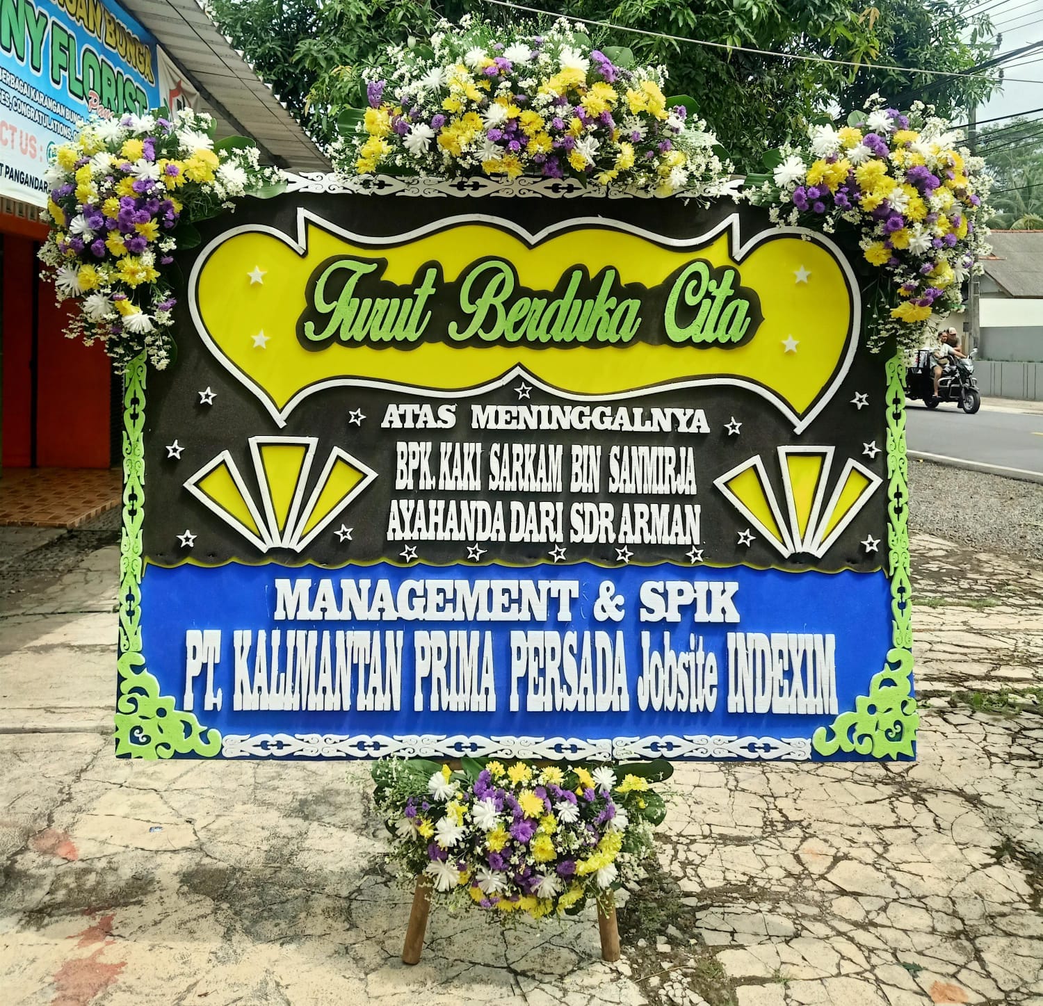 unga papan ucapan selamat Pangandaran