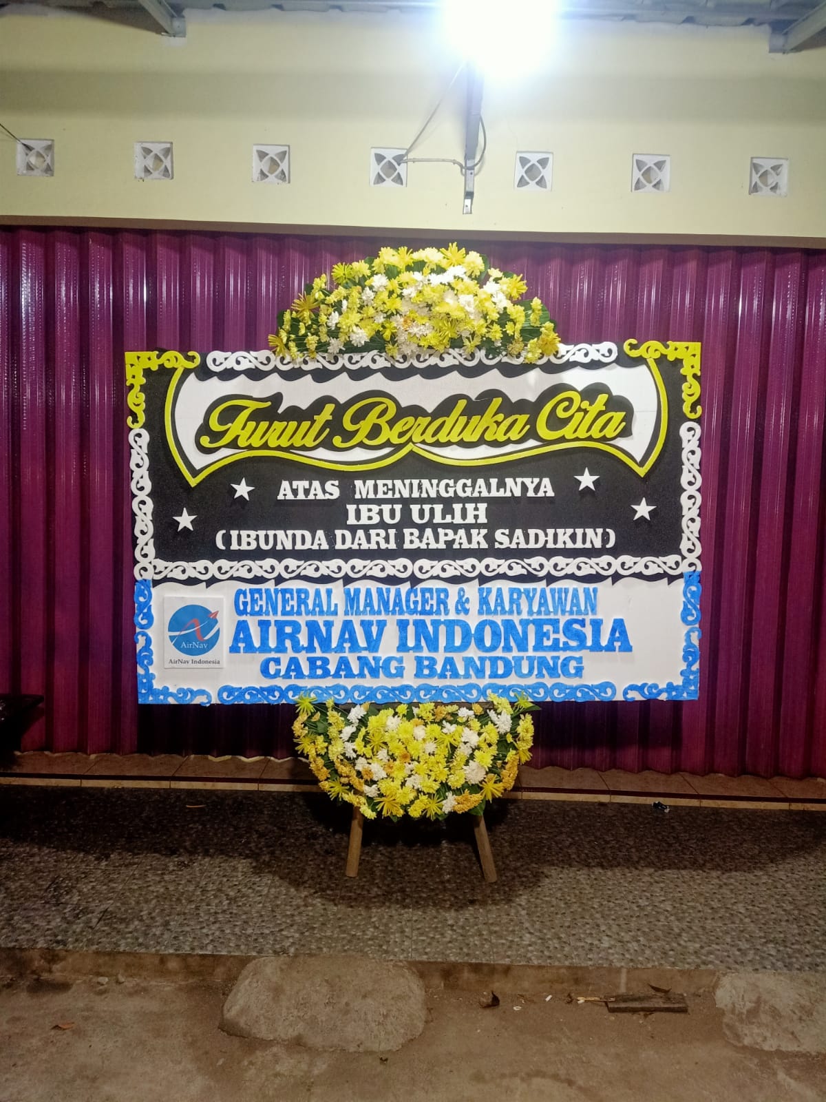 karangan bunga di pangandaran