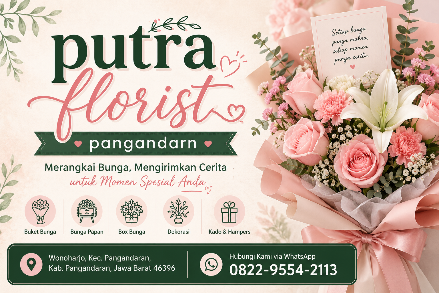 karangan bunga langkaplancar pangandaran